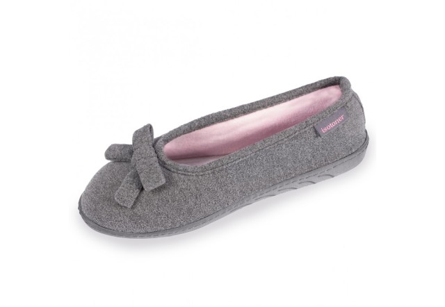 chaussons-ballerines-femme-isotoner-93313-gris-1